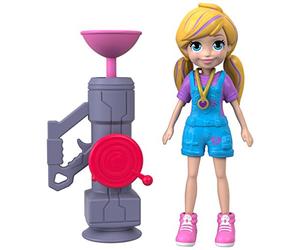 Polly Pocket Mattel Muñeca de Pose Activa, Cremallera n' Blast Polly
