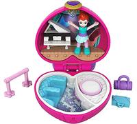 Polly Pocket Mini cofre espectáculo de ballet, muñeca con accesorios (Mattel FWN41)