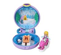 Polly Pocket Mini Cofre Vamos de Cabina de Nieve, muñeca con Accesorios (Mattel GKJ41)