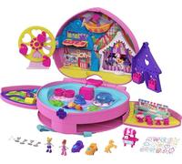 Polly Pocket Mochila Paruqe de Diversiones, Mochila con muñeca y accesoris (Mattel GKL60), Embalaje estándar