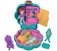 Polly Pocket Muñeca con mini cofre, estudio de moda (Mattel FRY31)
