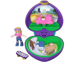 Polly Pocket Muñeca con mini cofre, vámonos de picnic (Mattel FRY30)