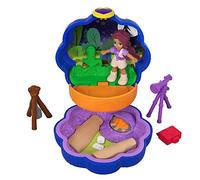 Polly Pocket Muñeca con mini cofre, vamos de acampada (Mattel FWN40)