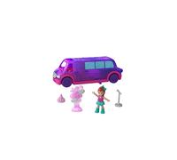Polly Pocket Pollyville Fiesta Limo - Juego de Viaje y Diversión para Niños, Regalo Ideal para Fiestas y Celebraciones