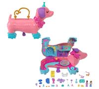 Polly Pocket Puppy Party, fiesta de Perritos, Incluye dos muñecas y 25 accesorios para niñas y niños de +3 años, HKV54