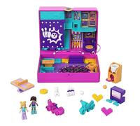 Polly Pocket Salón de Juegos Cofre con Forma de máquina Arcade con muñecas y Accesorios, Juguete +4 años (Mattel HCG15)