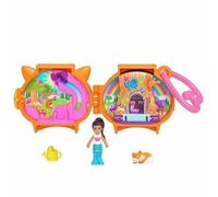 Polly Pocket Set de juego compacto mini mundo de mascotas zorro para niñas de 4 años o más