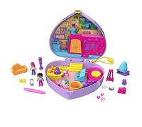 Polly Pocket Starring Shani Art Studio Compact, Micro Shani & Friend Dolls, 5 Reveals, 12 Accessories, Pop & Swap Feature, 4 & Up