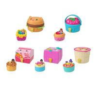 Polly Pocket Tiny Takeout Reveal Surtido, muñequitas y estuches con coches de juguete, colección de vehículos con temática de comida, incluye sorpresas, JCR44