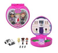 Polly Pocket Estuche coleccionista Clueless Fuera de Onda JCC21 con Cher, Dionne y Tai, 5 accesorios