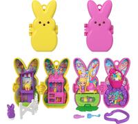 Polly Pocket x Peeps, Micro Doll & 2 Playsets with 7 Themed Ac (Importación USA)