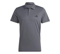 adidas Hombre Train Essentials Training Polo Shirt, Grey Five/Black, S