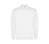 Polo Blanco de Manga Larga para Niños - Camiseta Moda Casual y Deportiva Transpirable, Cuello Acanalado, Tapeta y Tres Botones (7/8 Años)