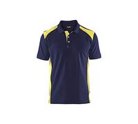 Polo Camisa azul marinoamarillo XXXL