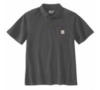 Polo Carhartt Midweight S/S Pocket Color Carbón, Talla M