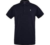 Polo clásico de piqué para hombre, marino, Medium