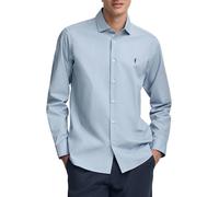 Polo Club Camisa de hombre de poplin y corte slim con logo Rigby Go. Azul 56/3XL