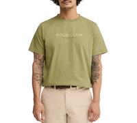 Polo Club Polo Club - Camiseta de hombre de manga corta y corte recto, confeccionada íntegramente en algodón con diseño gráfico Polo Club. Verde Talla 46