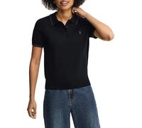 Polo Club Polo Club - Jersey de manga corta de mujer con cuello polo y cierre de tres botones. Azul marino Talla 38