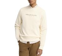 Polo Club Polo Club - Sudadera de hombre de manga larga y cuello redondo, con diseño gráfico bordado. Beige Talla 50