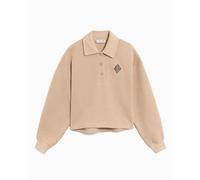 Polo con logo Oversize Lacoste para mujer Beige 36