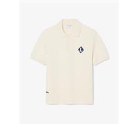 Polo con logo Relaxed Lacoste para hombre Beige M