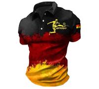 Polo de Alemania para hombre, camiseta del equipo del Mundo 2026, camiseta de fútbol de Alemania, camiseta de manga corta, cuello redondo, camiseta deportiva, para deporte, uso diario, tiempo libre
