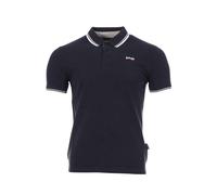 Polo de algodón negro Schott Bryan para hombre S