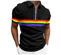 Polo de colores neón para hombre, arcoíris, multicolor, LGBTQ, camisa de ocio, camisa de golf, camisa de verano, camiseta de verano, camiseta de verano, camiseta de verano, para el orgullo del mes del
