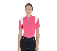 POLO DE ENTRENAMIENTO DE MUJER SLIM FIT CON INSERCIONES DE MALLA