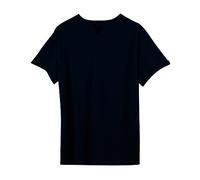 Polo de fitness para hombre, cuello de pico, camiseta deportiva de bolsillo elástico en el pecho, camiseta de manga corta monocolor, en tallas grandes, cómoda parte superior básica de corte regular