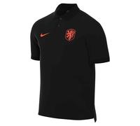 Polo de fútbol Nike Dri-Fit de los Países Bajos para Hombre, Black/Hyper Crimson, IB6215-010, S