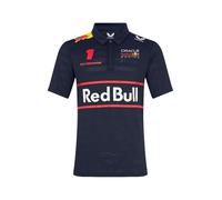 Red Bull Racing F1 Team Special Drivers - Camiseta Polo para Pilotos, Color Azul Cielo Nocturno, MAX Verstappen #1, Temporada 2025 (Reino Unido, Alpha, XL, Regular, Regular, Azul Marino)
