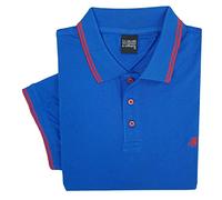 Polo de hombre de manga corta 100% algodón tallas EE.UU. Grand Polo 3XL 4XL 5XL 6XL, azul claro, 5X-Large