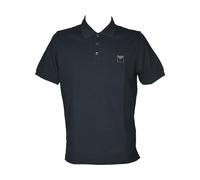 EMPORIO ARMANI Satin Label Polo Beachwear Camiseta, Armani BLU, L para Hombre