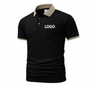 Polo De Manga Corta De Verano para Hombre, Personalizado, Moderno, Informal, Cómodo y Transpirable, Camiseta para Empresas y Grupos Color1,M