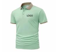 Polo De Manga Corta De Verano para Hombre, Personalizado, Moderno, Informal, Cómodo y Transpirable, Camiseta para Empresas y Grupos Color2,L