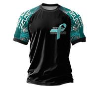 Polo de manga corta para hombre, para concienciación sobre el trastorno de estrés postraumático, ajuste clásico, transpirable, informal, para visitar el cementerio de guerra, visita a la tumba de la