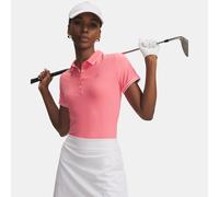Polo de manga corta Under Armour Drive Chill para mujer Bittersweet Rosa / Blanco / Bittersweet Rosa XXL