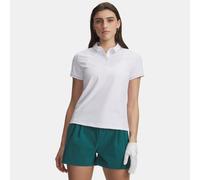 Polo de manga corta Under Armour Drive Chill para mujer Blanco / Halo Gris / Blanco M