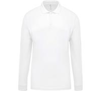 Polo de manga larga Kariban blanc M