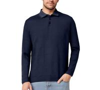 Polo de manga larga para hombre, camiseta de golf, sudadera de negocios, monocolor, cuello Henley, camiseta clásica, sin capucha, camiseta de manga larga, transpirable, informal, camiseta deportiva