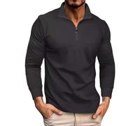 Polo de manga larga para hombre, camiseta lisa con texto en inglés "I Can't But I Know A Guy", camiseta de manga corta para hombre, para trabajo, negocios, vacaciones, caminar al aire libre, gris