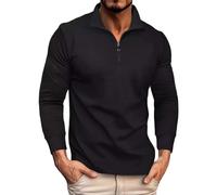 Polo de manga larga para hombre, camiseta lisa con texto en inglés "I Can't But I Know A Guy", camiseta de manga corta para hombre, para trabajo, negocios, vacaciones, caminar al aire libre, Negro, M