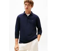 Polo de manga larga recta de punto piqué 1985 Hombre Talla M. Color Azul