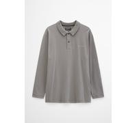 Polo de manga larga relajado Graphite Dust 5XL