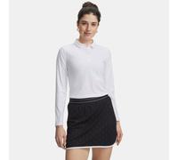 Polo de manga larga Under Armour Drive Chill para mujer Blanco / Halo Gris / Blanco M