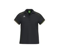 erima CMPT Polo Pique´ (2112539) Mujer, Negro/Amarillo, 40