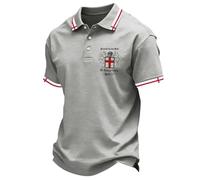 Polo de negocios para hombre, camiseta de negocios, de fácil cuidado, camiseta deportiva, corte ajustado, camiseta de trabajo, camiseta de negocios, bandera del Reino Unido, polo de golf, camisa de