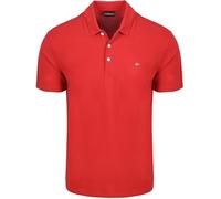 Polo de piqué de algodón rojo de Napapijri, Rojo, X-Large